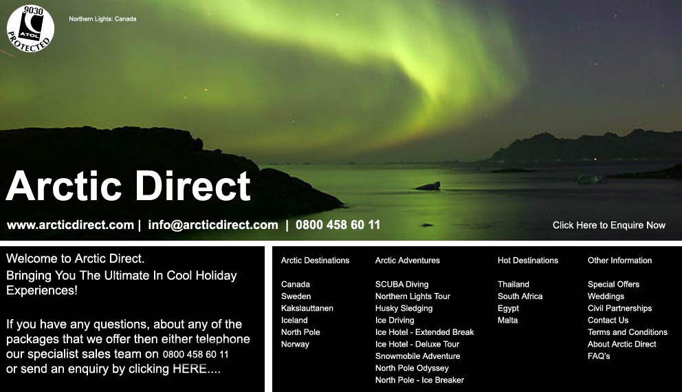 Welcome to Arctic Direct.